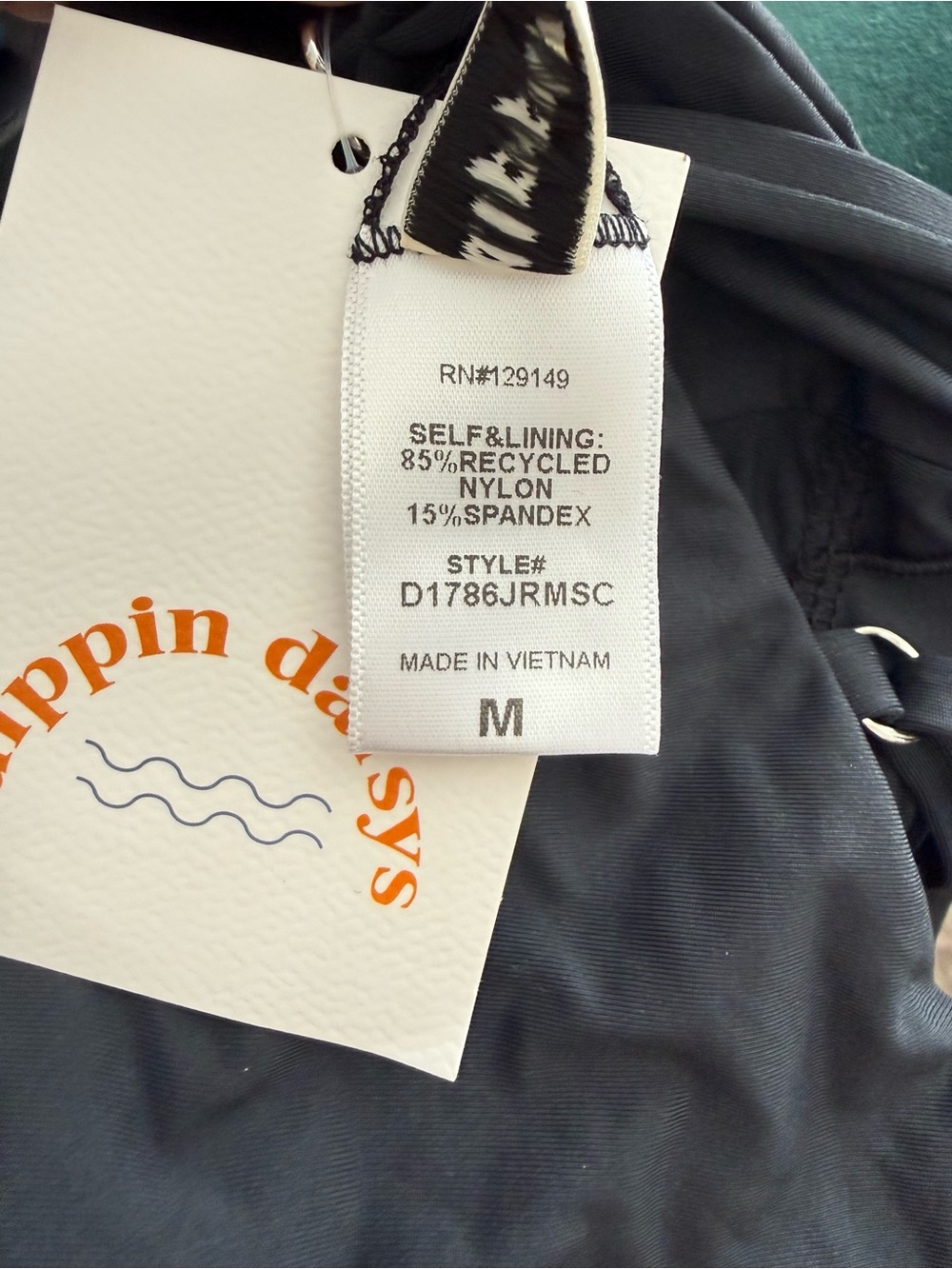 Dippin’ Daisy’s Bliss One-Piece Black Swimsuit Size M NWT - Picture 4 of 6